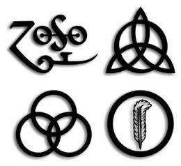 Page, Jones, Bonham, Plant Led Zeppelin Symbols, Led Zeppelin Album, Led Zeppelin Logo, Led Zeppelin Tattoo, Zeppelin Art, Led Zeppelin Iv, Led Zep, Jimmy Page, Robert Plant