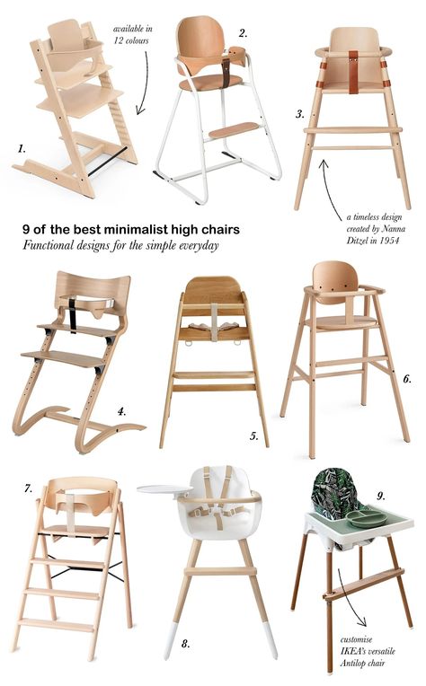 9 of the best minimalist high chairs Best High Chairs, Antilop High Chair, Quality Sofa Bed, Sofa Bed For Small Spaces, Wooden High Chairs, Beds For Small Spaces, Minimalist Sofa, Chairs For Small Spaces, High Chairs