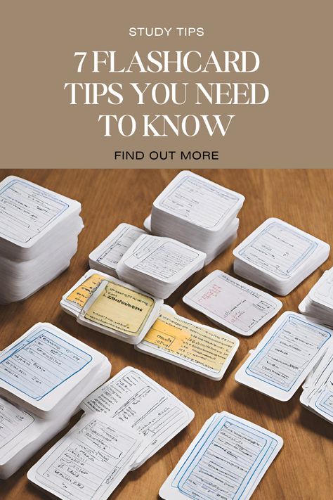 These are the top 7 flashcard tips you need to know if you want to learn how to study more effectively! How To Make Note Cards For Studying, Flash Card Study Tips, How To Study Using Flashcards, How To Make Effective Flashcards, How To Study With Flashcards, Diy Flashcards Study, How To Write Flashcards, Note Card Ideas Study, Study Cards Aesthetic