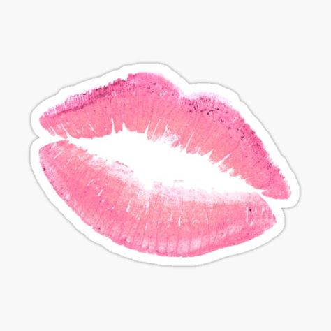 Pegatinas: Lipstick | Redbubble Lips Sticker, Makeup Stickers, Stickers Cool, Preppy Stickers, Cute Laptop Stickers, Kiss Stickers, Scrapbook Stickers Printable, Phone Stickers, Retro Wallpaper