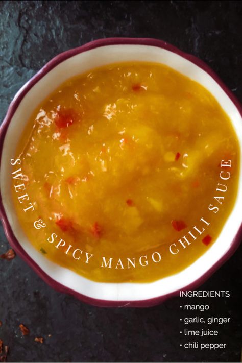 Mango Chili Sauce, Mango Sauce Recipe, Eid Cakes, Mango Chili, Vegan Dips, Chili Sauce Recipe, Chili Mango, Cantonese Food, Mango Sauce