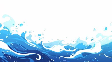 Thumbnail Design Background, Background Design For Ppt, Sea Graphic Design, Sea Waves Painting, Item Png, Ocean Graphic, Interactive Infographic, Ocean Wave Painting, Wave Background