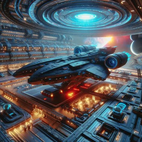 Sci-fi futuristic fantasy spaceship concepts Fantasy Spaceship, Spaceship Aesthetic, Sci Fi Space Station, Spaceship Ideas, Futuristic Spaceship, Sci Fi Space, Science Fiction Artwork, Spaceship Concept, Futuristic City