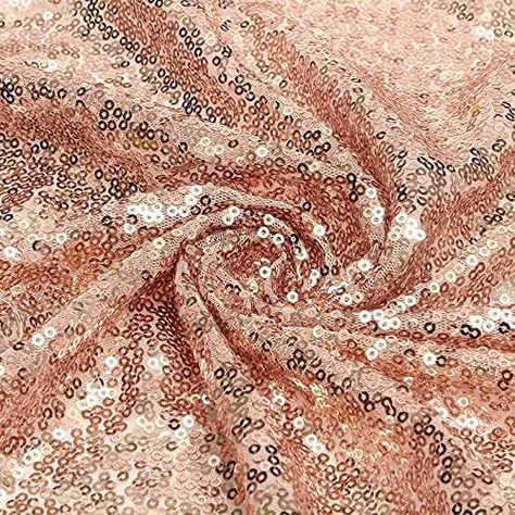 Rose Texture, Gold Sequin Fabric, Rose Gold Aesthetic, Sequin Tablecloth, Sequin Backdrop, Sequin Table, Decorative Napkins, Fabric Glitter, Rose Gold Sequin