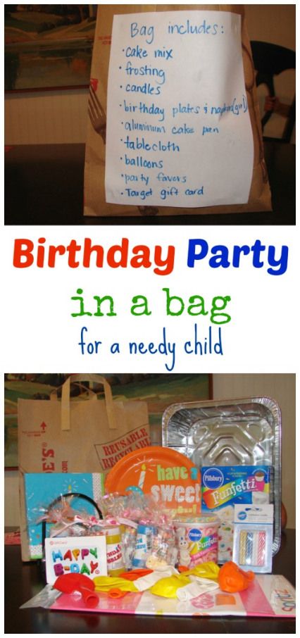 Birthday Party in a bag for a Needy child....have your child do this on their birthday for a needy child. Share your blessings! =) Service Projects For Kids, Community Service Ideas, Kindness Ideas, Community Service Projects, Blessing Bags, Service Ideas, Birthday Bag, Charity Project, Food Drive