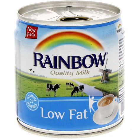 Buy Rainbow Evaporated Milk Light 170 gm Online in UAE,Abu dhabi, Dubai, Qatar, Kuwait for Best Price AED2.50 Date Filled Cookies, Rainbow Milk, Halal Snacks, Breakfast Biscuits, Filled Cookies, Grocery Foods, Gourmet Cookies, Food Product, Low Cholesterol