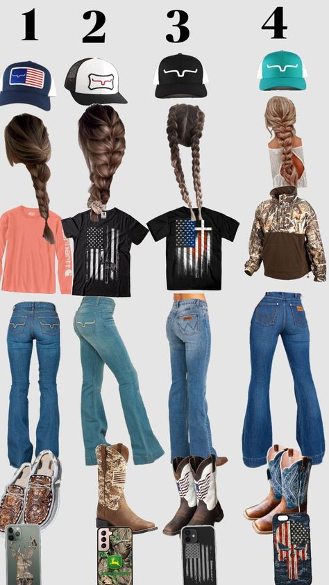 Pick your outfit ❤️ Country Hat Outfit, Country Outfits With Ripped Jeans, Pick Your Outfit Country, Southern Outfits Fall, Country Outfits Without Boots, Roblox Country Outfit Codes, Summer Western Outfits Casual, Country Girl Church Outfits, Teen Western Outfits