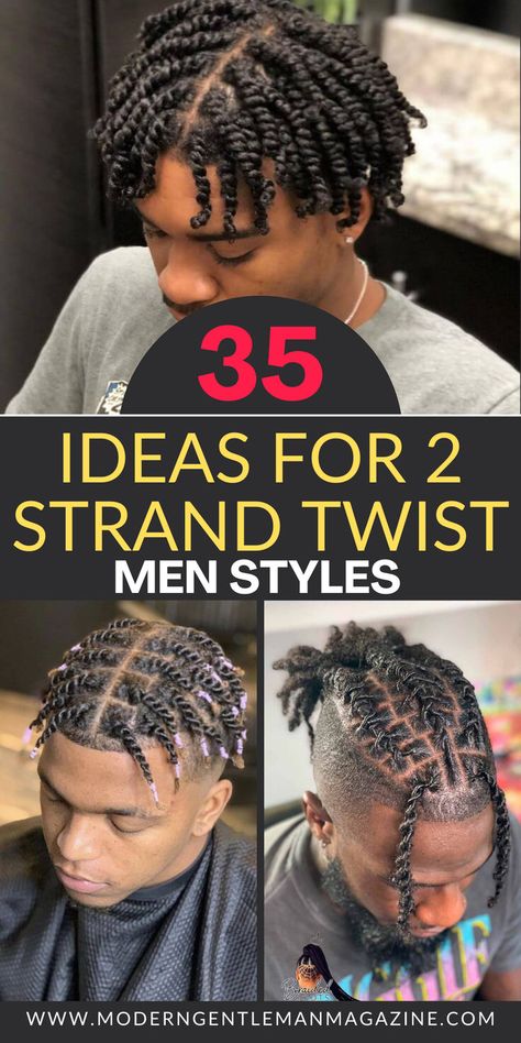 Elevate your style with these 35 ideas for 2 strand twist men's hairstyles! Discover versatile and trendy looks to enhance your hair game. #2StrandTwist #MensHairstyles #HairInspiration Strand Twist Men, 2 Strand Twist Men, 2 Strand Twist Styles, Twist Men, Twist Hair Men, 2 Strand Twist, Two Strand Twist Hairstyles, Mens Twists Hairstyles, Guys Grooming