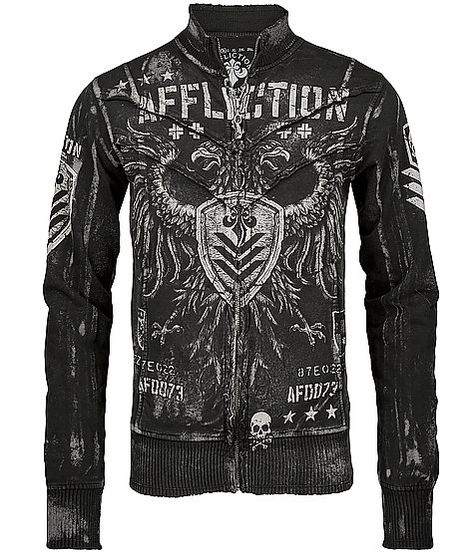 Affliction Value Track Jacket Jacket Coat Fashion, Black Brush, Affliction Men, Men's Jackets, Men Sweatshirt, Custom Jacket, Men's Outerwear, Men's Coats & Jackets, Jacket For Men