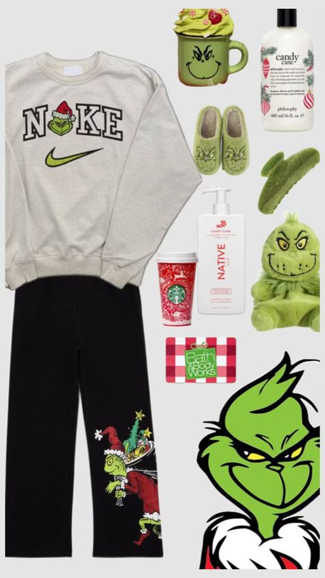 What is y’all’s fav Christmas movie?🎄⛄️❄️#grinch#outfitinspo #christmas Grinch Outfit, Christmas Tree Photoshoot, Grinch Stuff, Jack Nightmare Before Christmas, Cute Christmas Ideas, Mr Grinch, Grinch Party, Simple Outfits For School, Christmas Prep