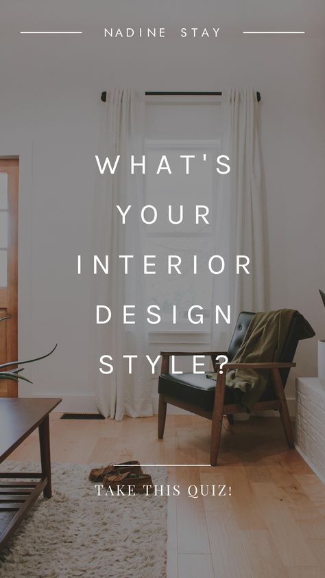 What's your interior design style? Take my interior design quiz to find out! Do you love modern, mid century, farmhouse, traditional, rustic, glam, eclectic, or industrial? Or maybe you like a few styles...I can help you put a name to your unique decorating style! Quiz by Nadine Stay. nadinestay.com #stylequiz #interiordesign #interiordesignquiz #homedecor #farmhouse #rustic #eclectic #modern #midcentury #glam #industrial #traditional Interior Design Quiz, Design Quiz, Living Room Drawing, Interior Design Styles Quiz, Design Style Quiz, Aesthetic Interior Design, Interior Design Minimalist, Decor Western, Interior Vintage