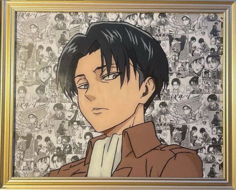 Anime Canvas Art, Anime Canvas, Levi Ackerman, I Love Anime, Stained Glass Art, Haikyuu Anime, Aesthetic Iphone Wallpaper, Glass Painting, Attack On Titan