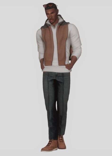 Male Lookbook, The Sims Mobile, Sims 4 Male, Sims Mobile, Sims 4 Male Clothes, Sims 4 Teen, Sims 4 Characters, Sims 4 Toddler, Cold Outfits