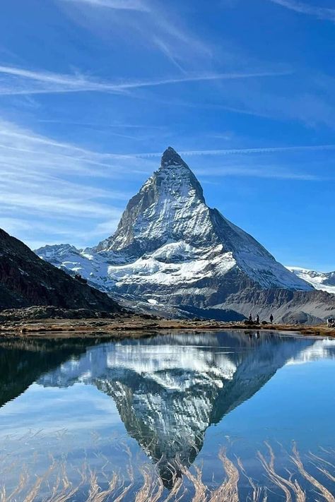 Matterhorn from Riffelsee in... - Natural beauty of the earth | Facebook Matterhorn Switzerland, Of The Earth, Wonders Of The World, The Earth, Switzerland, Landscape Photography, Natural Beauty, Wonder, Photography