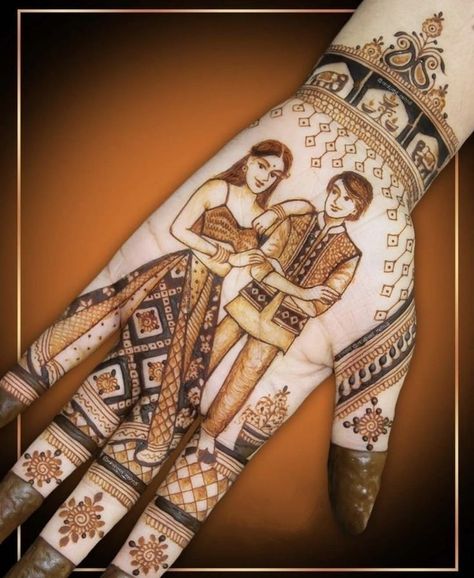 Brothers Wedding Mehndi Design, Brother Marriage Mehndi For Sister, Bridal Dulha Dulhan Mehndi Design, Couple Mehandi Designs, Brother Wedding Mehndi Design, Groom Sister Mehndi Design, Vat Savitri Mehndi, Dulha Dulhan Mehndi Designs, Couple Mehndi Design