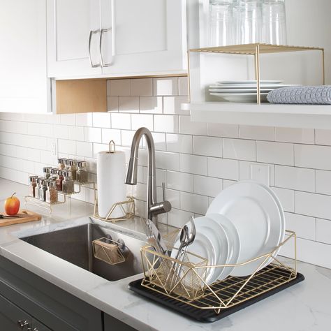 Wall mounted dish rack