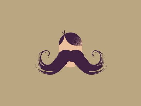 Moustache Illustration, Flat Art, Papa Johns, Branding Inspo, Logo Project, Abstract Illustration, Logo Restaurant, Cloth Dolls, Logo Food