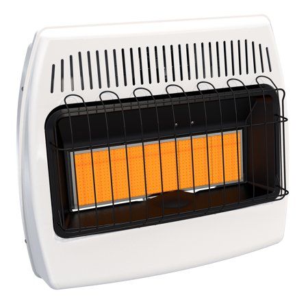 Dyna-Glo 30,000 BTU Natural Gas Infrared Vent Free Wall Heater - Walmart.com Propane Wall Heaters, Garage Heater, Wall Heater, Radiant Heaters, Wall Mounted Heater, Propane Heater, Gas Company, Space Heaters, Heater Fan