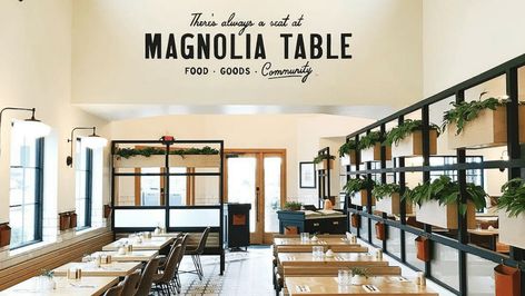 Magnolia Table Restaurant, Joanna Gaines House, Magnolia Fixer Upper, Fixer Upper Joanna Gaines, Farmhouse Restaurant, Chip And Jo, Hgtv Fixer Upper, Magnolia Farms, Magnolia Table