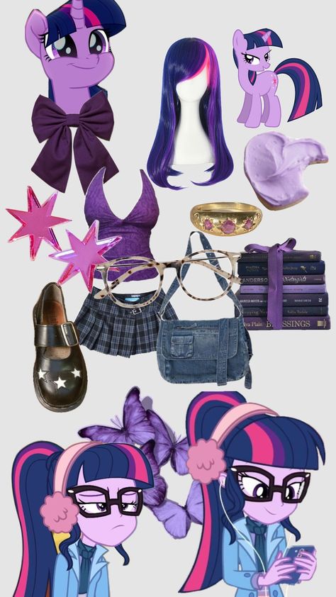 twilight sparkle coreeee #mylittlepony Mordecai And Twilight Sparkle Costume, Twilight Sparkle Halloween Costume, Twighlight Sparkle Hair, Emo Twilight Sparkle, Twighlight Sparkle Cosplay, Twilight Sparkle Inspired Outfits, Twilight Sparkle Outfits, Twilight Sparkle Cosplay, Sparkle Cosplay