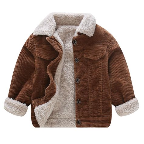 Brown Corduroy Jacket, Winter Baby Clothes, Boy Outerwear, Outwear Coat, Boys Fleece, Kids Coats, Cute Jackets, Toddler Boy Outfits