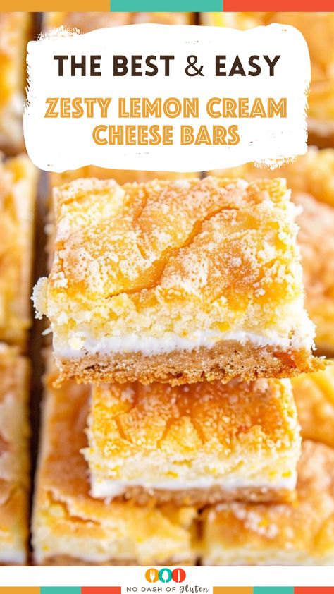 Cheese Bars Recipe, Lemon Cream Cheese Bars Recipe, Cream Cheese Bars Recipe, Lemon Cream Cheese Bars, Cheese Bars, Cream Cheese Bars, Cheesecake Recipes Classic, Mini Cheesecake Recipes, Lemon Cream Cheese