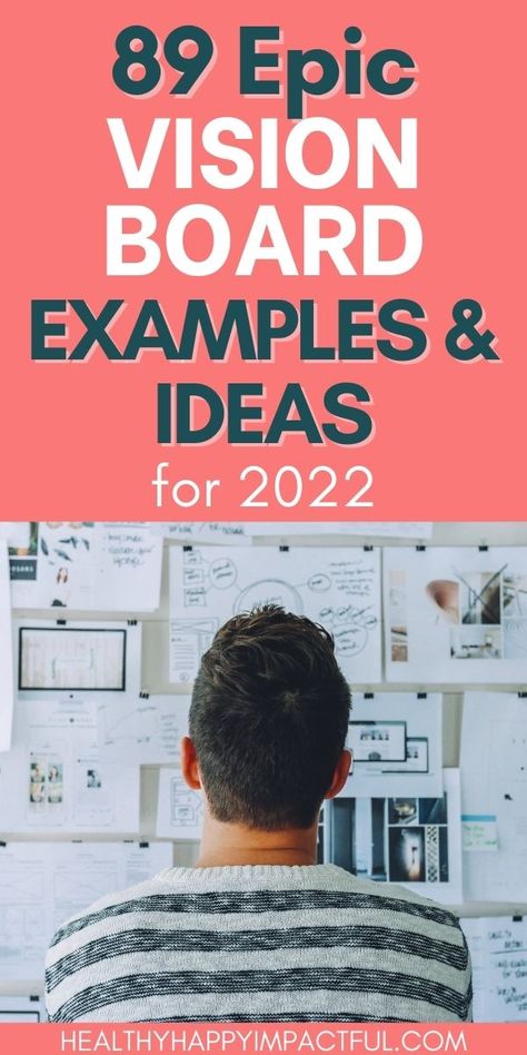 89 Epic Vision Board Examples & Ideas for 2022 - Healthy Happy Impactful Retirement Vision Board Examples, Business Vision Board Ideas Examples, Vision Board Ideas Creative, Creative Vision Board Ideas, Vision Board Ideas Diy, Vision Board Themes, Creative Vision Boards, Vision Boarding, Vision Board Diy