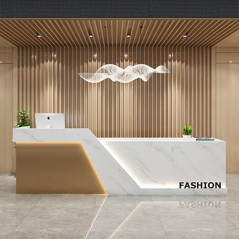 Office Reception Table Design, Office Counter Design, Reception Counter Design, Butik Design, Reception Table Design, Office Reception Design, Modern Reception Desk, Dental Office Design Interiors, Hotel Lobby Design