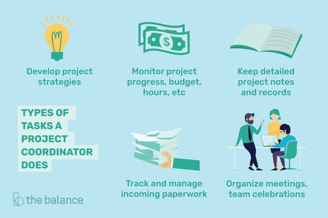 Tasks of a project coordinator