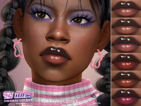 The Sims Resource - Y2K Kayley Lipstick Sims 4 Ultimate Collection Cc, Sims 4 Lipliner Cc, Sims 4 Cc Cheek Presets, Sims 4 Cc Y2k Face, The Sims 4 Piercing Cc, The Sims 4 Cc Y2k Makeup, Sims 4 Lip Piercing, Sims 4 Lip Liner Cc, Lipstick Cc Sims 4