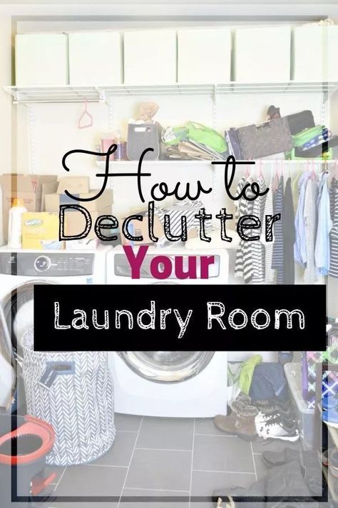 Home Organisation Tips, Laundry Room Hacks, I Heart Organizing, How To Declutter, Getting Rid Of Clutter, Dollar Store Organizing, Clearing Clutter, Laundry Room Storage, Home Organisation