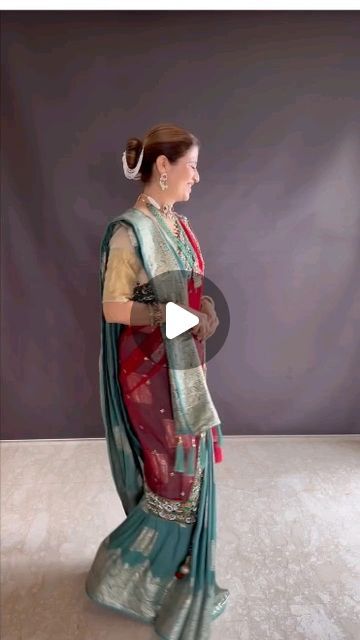 Drapping World on Instagram: "Saree drape with dupatta..... Sar par pallu bhi le sakte hai ..... Shadi ka dupatta sath mai attach karke stylish look bhi .... Tutorial by @gehani.heena  How to look slim in heavy saree ..... Try this tricks to look slim and beautiful Perfect saree pallu  Follow for more @dil_se_deshi_d  @dil_se_deshi_dd  Kshetriya   शेरनी  Kindly Dm For Credit / Removal  No copyright Intended  Credit Goes To Respect Owner Credit  In frame @gehani.heena    wearing confidence will make you look at the peak of your prime .    Safa: the epitome of comfort and style, perfect for any occasion.    There’s nothing like the elegance and grace of ethnic wear.    In a world where trends come and go, traditional attire will always remain timeless.    #dil_se_deshi_d#dil_se_deshi_dd#sare Stylish Saree Draping, Saree Dupatta Style, Saree Draping With Dupatta, Heavy Dupatta Draping Styles, Saree With Dupatta Draping, Dupatta With Saree, Saree With Dupatta, Different Saree Draping Styles, How To Wear A Sari