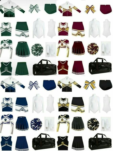 Hogwarts Houses Uniforms, Harry Potter Uniform Aesthetic, Slytherin Cheerleader Uniform, Harry Potter Cheerleader Outfits, Hogwarts Cheer Uniform, Hogwarts Cheerleader Uniform, Quidditch Cheerleader, Anime Cheerleader Outfit, Hogwarts Cheerleader