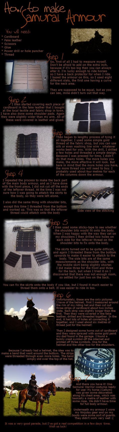 So uhh, lots of people seemed to like my Samurai armour, so I thought I'd make a tutorial! Sorry for any spelling errors. It's twenty minutes past midnight -------------------------------... Armor Tutorial, Kyoshi Warrior, Samurai Armour, Kubo And The Two Strings, Foam Armor, Costume Armour, Costume Tutorial, Cosplay Armor, Larp Costume