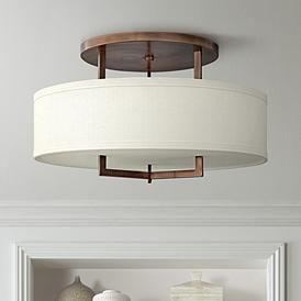 Hinkley Hampton 26" Wide Brushed Bronze Ceiling Light Foyer Ceiling Lights, Bronze Ceiling Lights, Family Room Lighting, Bronze Ceiling, Hall Lighting, Living Room Light Fixtures, Bedroom Light Fixtures, Entryway Lighting, Flushmount Ceiling Lights