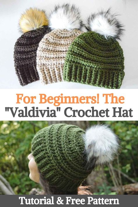 Baby Hats Pattern, Wheat Biscuits, Crochet Hat Tutorial, Chunky Crochet Hat, Easy Knit Hat, Hats Pattern, Crochet Adult Hat, Crochet Washcloth Pattern, Crochet Bonnet