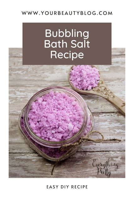 Bubbling Bath Salt Recipe - Everything Pretty Diy Bath Salts Recipe, Bath Salt Recipe, Bath Salts Diy Recipes, Diy Bubble Bath, Diy Bath Salts, Homemade Bath Salts, Bubbling Bath Salts, Natural Bubble Bath, Bath Soak Recipe