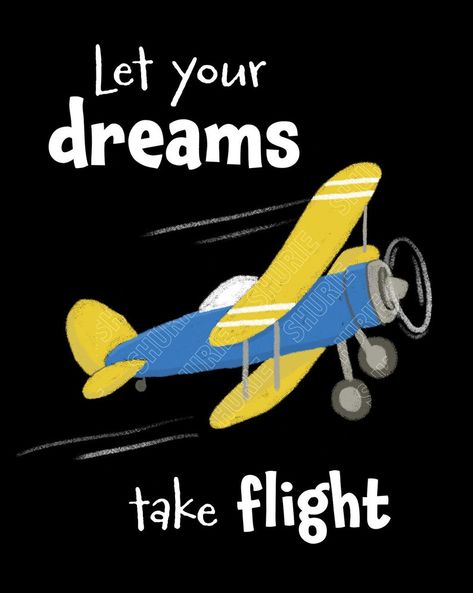 #LetYourDreamsTakeFlight #Airplane #PrintableArt #KidsRoomDecor #KidsInspirational #TransportationTheme #InstantDownload #ChalkboardStyle #ShurieArt #EtsyShop Plane Printable, Let Your Dreams Take Flight, Transportation Theme, Chalkboard Style, Art Digital Art, Chalk Art, Kids Stuff, Kid Room Decor, Printable Art