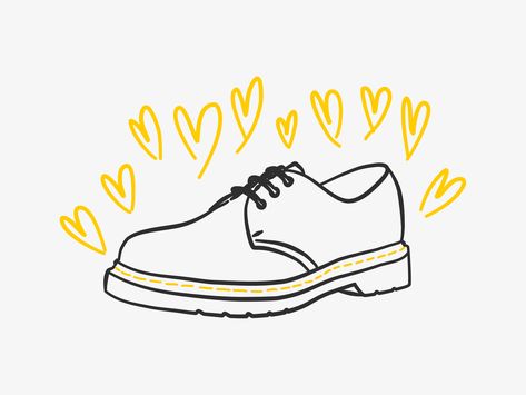 Design Story: Dr Martens Dr Martens Illustration, Dr Martens Drawing, Doc Martens Drawing, Docs Drawing, Dr Martens Tattoo, Dc Martens, Anatomy Tips, Pewter Art, Tattoo Desings