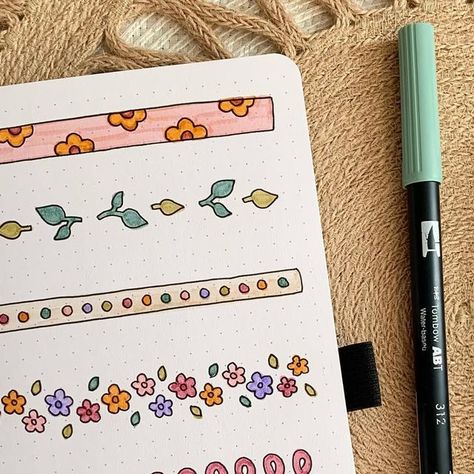 Emily June on Instagram: "🌸 August Dividers 🌸 Here’s some dividers/borders for you to use in your bullet journal that are inspired by my August bullet journal theme! #bulletjournalspread #bulletjournalspreads #bujodividers #bujospread #bulletjournaldividers #bulletjournaldoodles #bujodoodles #bulletjournalart #bujoart #bulletjournalinspiration #bujoinspiration #bulletjournalideas #bujoideas #bulletjournalinspo #bujoinspo #letteringartist #handletteringartist #letteringcommunity #handletteringc Bujo Borders, Journal Borders, Journal Border Ideas, Bullet Journal Borders, June Bullet Journal Ideas, Bullet Journal Ideas For June, June Bullet Journal, June Doodles Bullet Journal, Bullet Journal Dividers