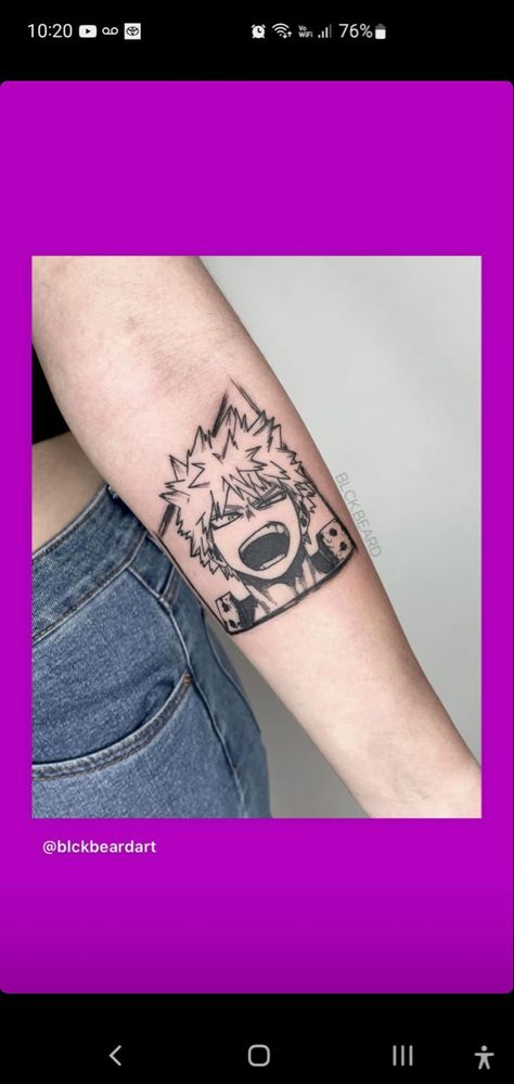 Mha Tattoos Bakugo, Bakugo Tattoo Ideas, Nobara Tattoo, Bakugou Tattoo, Bakugo Tattoo, My Hero Academia Tattoo, Shane Tattoo, Anime Sleeve, Graffiti Room