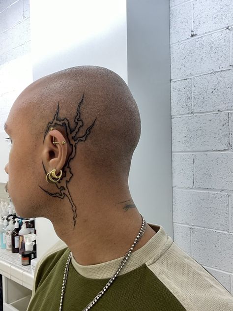 Neck Tattoos Female, Tattoos For Guys Neck, Women Neck Tattoo Ideas, Male Neck Tattoo, Tattoo Ideas Female Neck, Men Neck Tattoo Ideas, Neck Tattoo Ideas Female, Bald Tattoo, Bald Head Tattoo