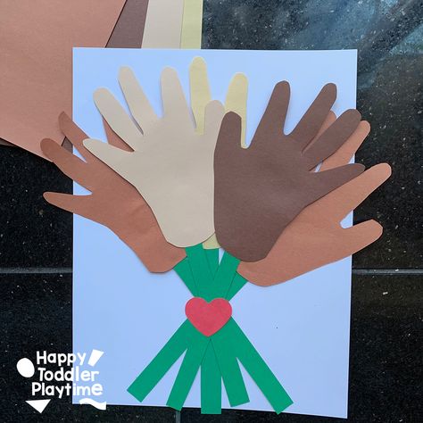 Diversity Crafts For Kids, Juneteenth Art Projects For Kids, Juneteenth Crafts For Toddlers, Martin Luther King Jr Crafts, Mlk Crafts, Peace Crafts, Diversity Activities, Mlk Jr Day, Kindergarten Art Projects