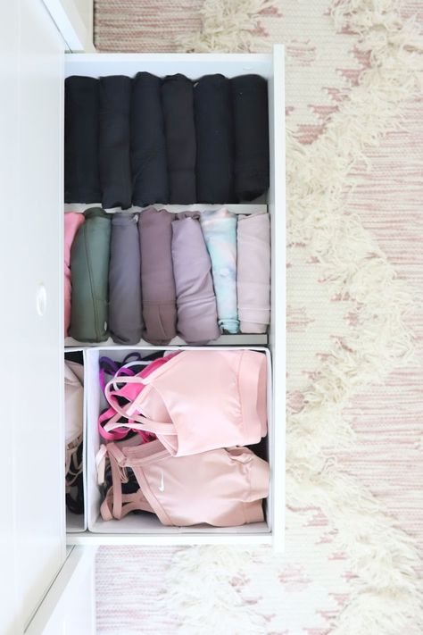 Dresser Drawer Organization, Drawer Organization, Drawer Dividers, Drawer Organizers, Clothes Organization, Dresser Drawers, Room Inspo, Shoe Rack, Home Organization