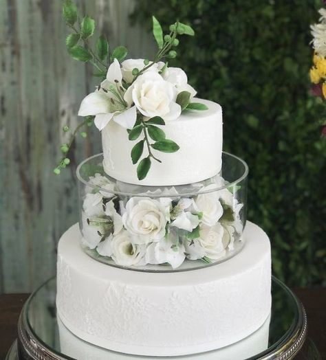 Resipi Kek, Dream Wedding Cake, Floral Wedding Cakes, Romantic Wedding Cake, Simple Wedding Cake, Engagement Cakes, Modern Wedding Cake, Elegant Wedding Cakes, Wedding Cake Inspiration