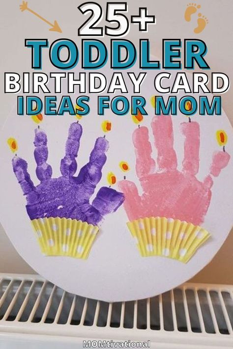 I love these toddler birthday cards for Mom—they’re so thoughtful and easy to make! Perfect for adding a personal touch to her special day. Take a look at these sweet ideas! Happy Birthday Mom Arts And Crafts, Hand Craft For Birthday Gift, Birthday Craft For Grandma From Toddler, Handprint Birthday Card For Mom, Birthday Card Made By Kids, Toddler Dad Birthday Craft Gift Ideas, Kids Craft For Moms Birthday, Happy Birthday Grandma Card Diy, Birthday Card From Toddler To Dad