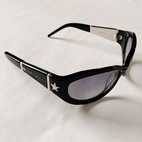 Jimmy Choo Sunglasses Funky Glasses, Y2k Sunglasses, Y2k Accessories, Cool Glasses, Cool Accessories, Jimmy Choo Sunglasses, Cute Glasses, Stylish Glasses, Cool Clothing