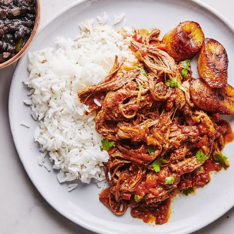 Ropa Vieja Recipe | Bon Appétit Ropa Vieja Recipe, Cuban Food, Mexican Cooking, Smitten Kitchen, Savory Food, Cuban Recipes, Dinner Inspiration, Savoury Recipes, Chuck Roast