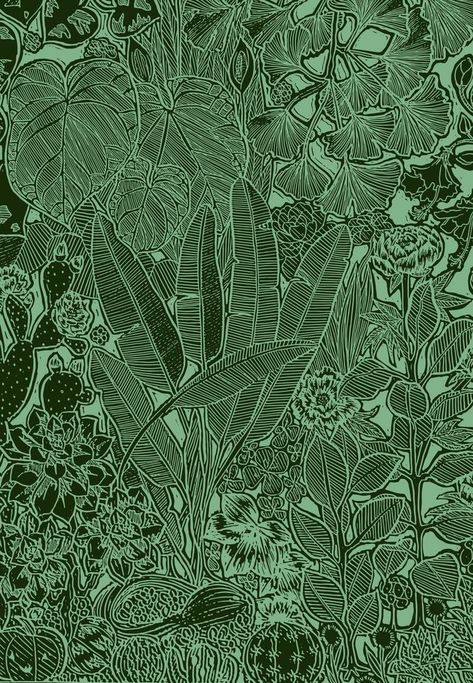 Illustration Art Plants, Inverted Art, Green Leaves Illustration, Nature Graphic Design, Foliage Illustration, Illustration Plants, Whats Wallpaper, Plants Illustration, Art Plants