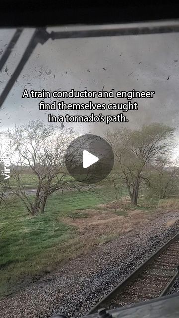 ViralHog on Instagram: "Not your typical train delay! Thankfully, the crew wasn't injured. 🚂🌪️😅 #Tornado #Train #ViralHog" Train Running Videos, Tornado Facts, Railroad Humor, Train Wreck Quotes, Hit Training, Train Crash, Train Conductor, Train Memes Funny, Train Video